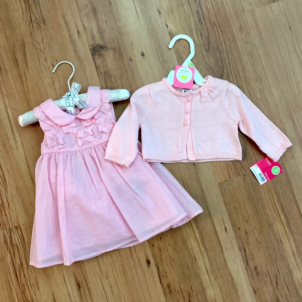 Bundle - First Impressions dress Carters sweater